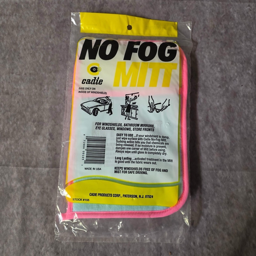 Cadie No Fog Mitt Stops Windshield Mirror Fogging Clear Vision Driving - Picture 2 of 2